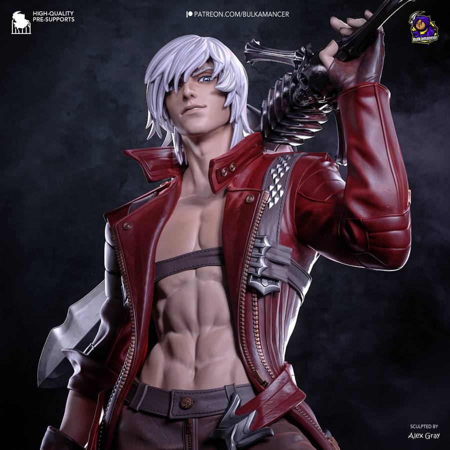Dante DMC3 от Bulkamancer Sculpts 3D модель масштаб 1-8 с плащом

