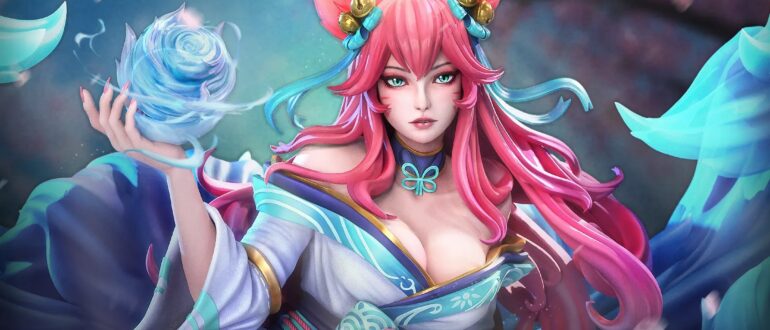 Детализированная статуэтка Fox Spirit Lady от chiara_3dart для Neko Figurines